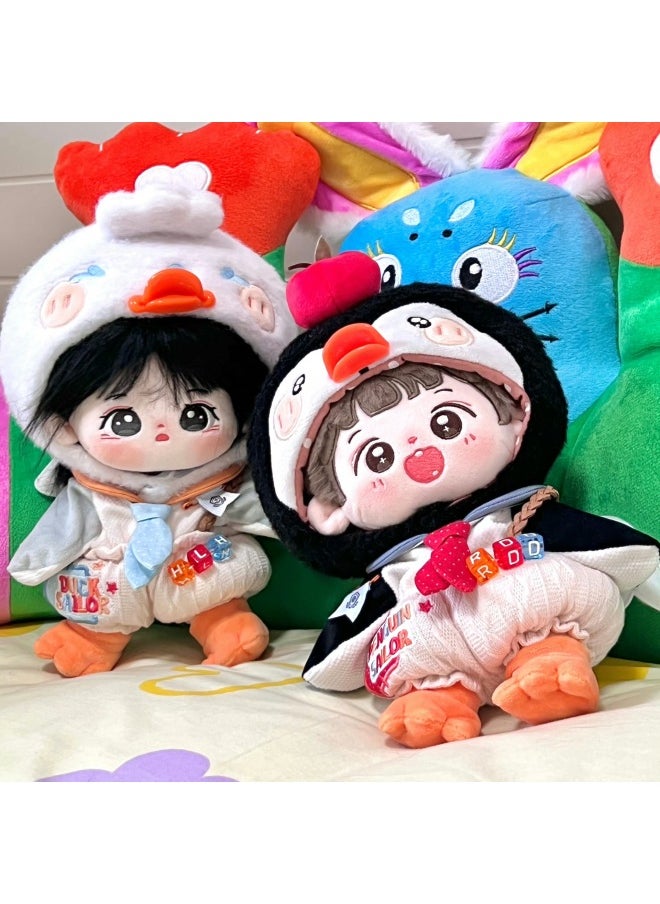 Generic - Cosmic Store Goose Goose Navigator Duck Duck Surveyor 20cm Cotton Doll Coat Clove Wind Animal Doll Coat-Specifications:20cm-Color:[add To Purchase] Duck And Duck Headgear - Image 1