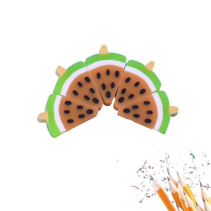 Sakuya Water Melon Ice Cream Eraser for Kids and Adults | Stylish Eraser for School Kids | Birthday Return Gifts - Image 1
