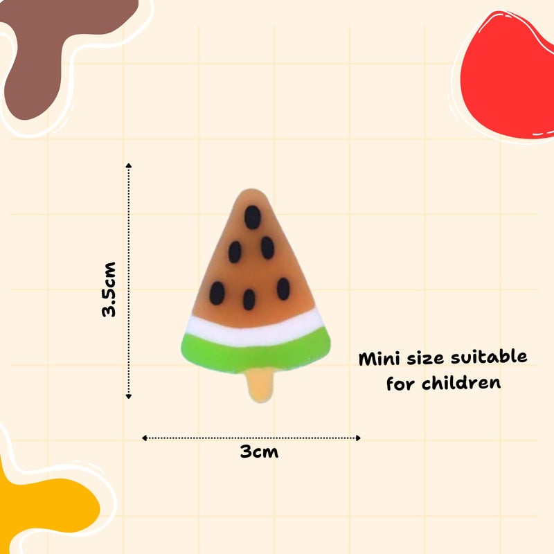 Sakuya Water Melon Ice Cream Eraser for Kids and Adults | Stylish Eraser for School Kids | Birthday Return Gifts - Image 2