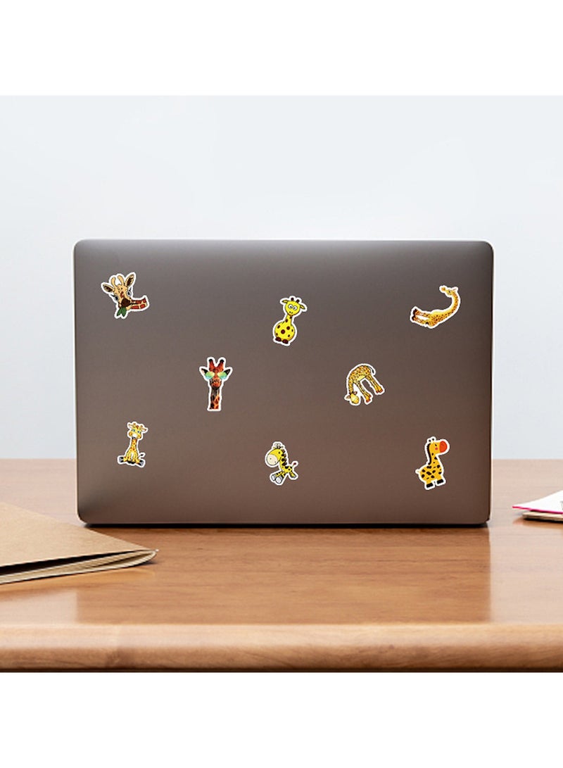 50 Giraffe Stickers Pcs Giraffe Waterproof Vinyl Decals for Water Bottles Laptop Luggage Cup Mobile Phone Computer Skateboard Refrigerator Wardrobe Guitar Car Motorcycle Bike Decor
