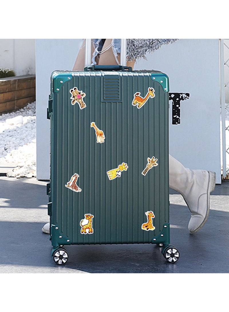 50 Giraffe Stickers Pcs Giraffe Waterproof Vinyl Decals for Water Bottles Laptop Luggage Cup Mobile Phone Computer Skateboard Refrigerator Wardrobe Guitar Car Motorcycle Bike Decor