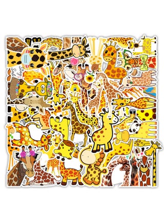 50 Giraffe Stickers Pcs Giraffe Waterproof Vinyl Decals for Water Bottles Laptop Luggage Cup Mobile Phone Computer Skateboard Refrigerator Wardrobe Guitar Car Motorcycle Bike Decor - pzsku/Z71D3B1CC6B45AD1469CAZ/45/1746225710/df8d6b1c-2f7a-4b48-9b59-f22f3646f963