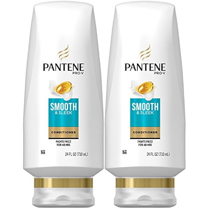 Pantene , CONDITIONER, WITH ARGAN OIL, PRO-V SMOOTH AND SLEEK FRIZZ CONTROL, 24 FL OZ, TWIN PACK