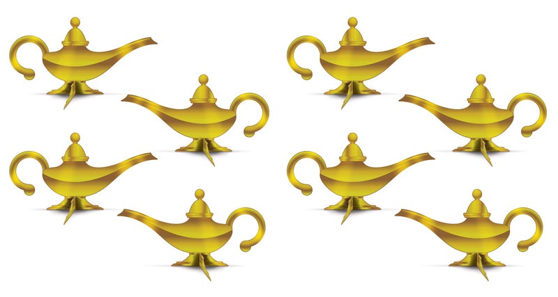 Beistle 3D Foil Lamp Centerpieces Pack of 2