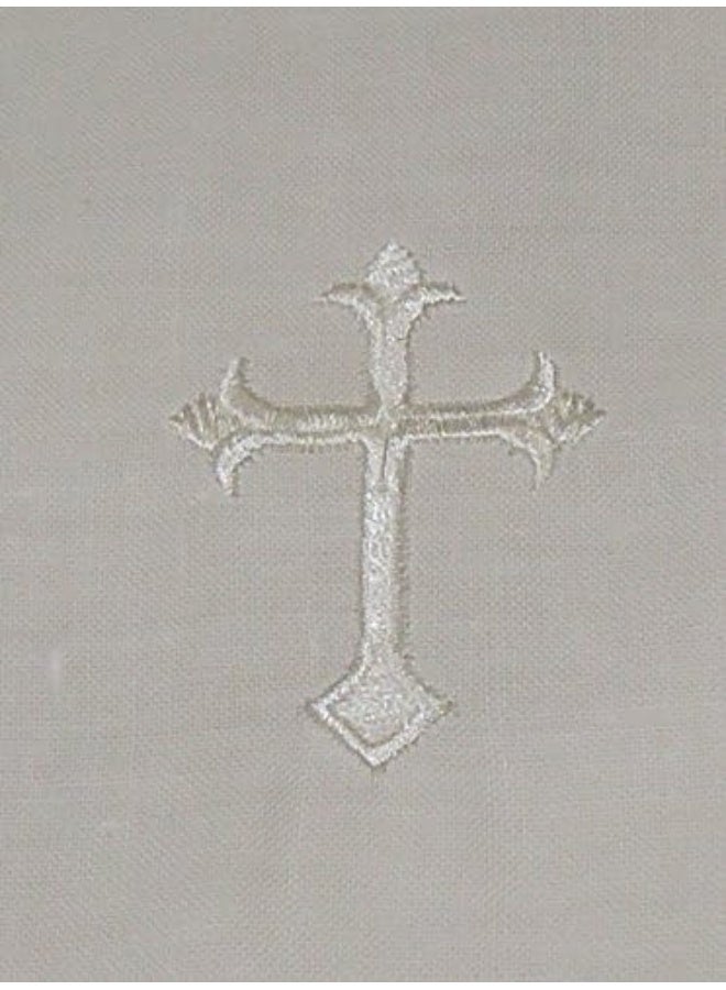 Integrity Designs White Linen Baptism Cloth with White Cross Towel Size - Image 3