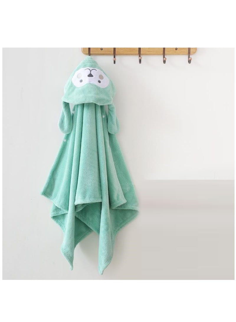 بطانية طفل قرد أخضر كرتونية قطعة واحدة - Image 1