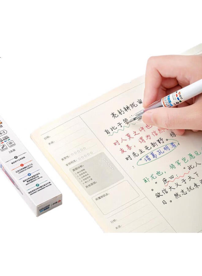 Aihao Four-In Multifunctional Retractable Gel Pen, Black, Red, Blue, Green, Signature Pen, 0.5Mm, Colorful Gel Pen, Bullet Tip, Multi-Color Pen, Gp2470 - Image 3