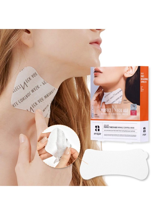 Avajar Perfect Neck Age Wrinkle Control Mask 5Pcs Neck Wrinkle Pads Neck Cream Mask Neck Lift Mask Neck Tightening Mask Neck Wrinkle Patches  - Image 1