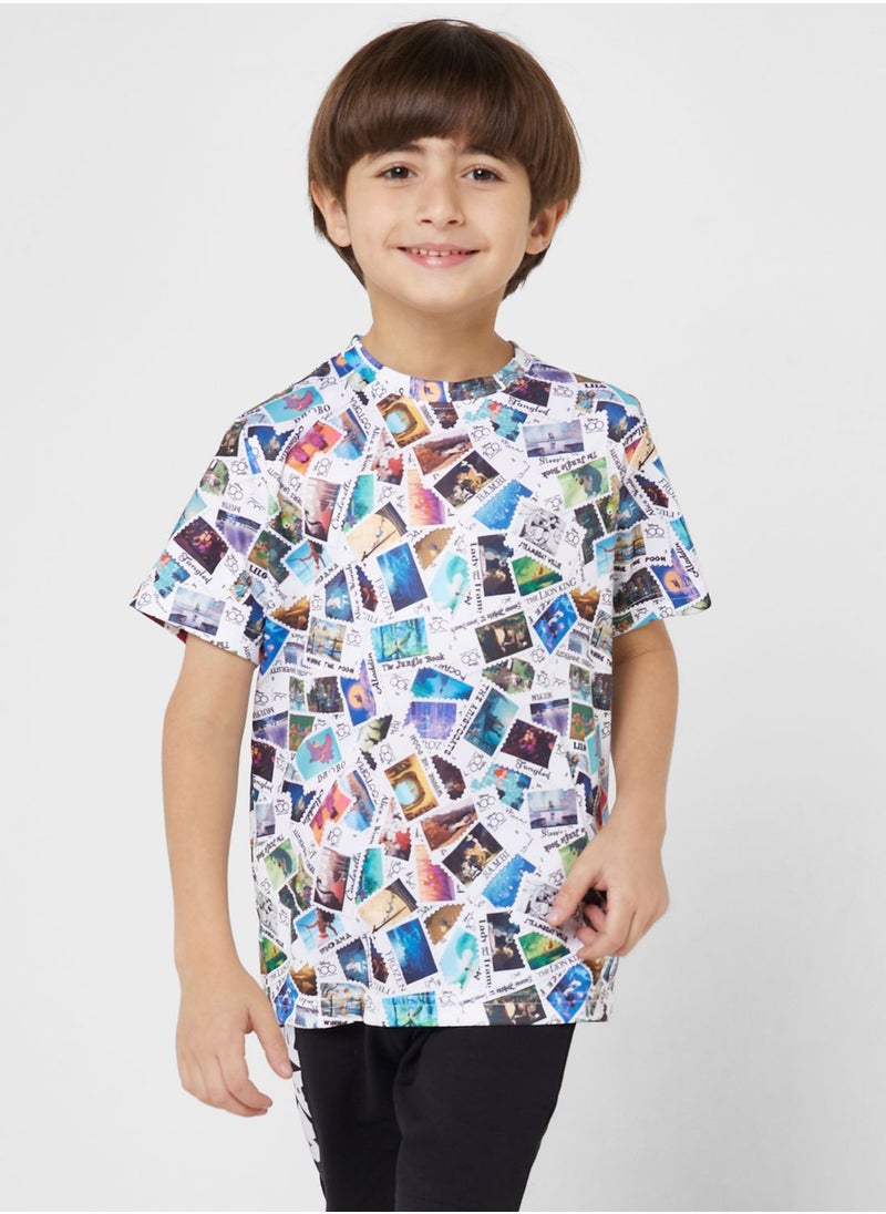 Disney Star Wars Private Label - Boys Starwars All Over Printed T-Shirt And Shorts Set - Image 1