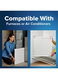 FILTRETE Filtrete 10x20x1 AC Furnace Air Filter, MERV 5, MPR 300, Capture Unwanted Particles, 3-Month Pleated 1-Inch Electrostatic Air Cleaning Filter, 6-Pack (Actual Size9.81x19.81x0.81 in)  - Image 4