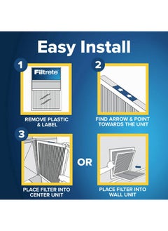 FILTRETE Filtrete 10x20x1 AC Furnace Air Filter, MERV 5, MPR 300, Capture Unwanted Particles, 3-Month Pleated 1-Inch Electrostatic Air Cleaning Filter, 6-Pack (Actual Size9.81x19.81x0.81 in)  - Image 2