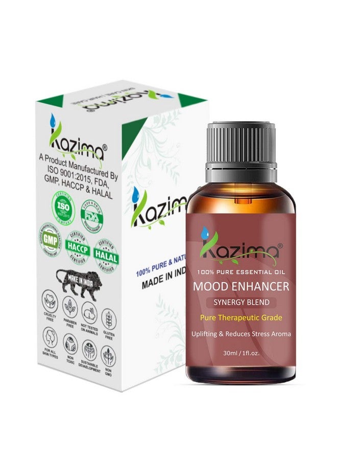 KAZIMA Mood Enhancer Blend Essential Oil (30Ml) Pure Therapeutic Grade For Uplifting & Reduces Stress Aroma - Image 2