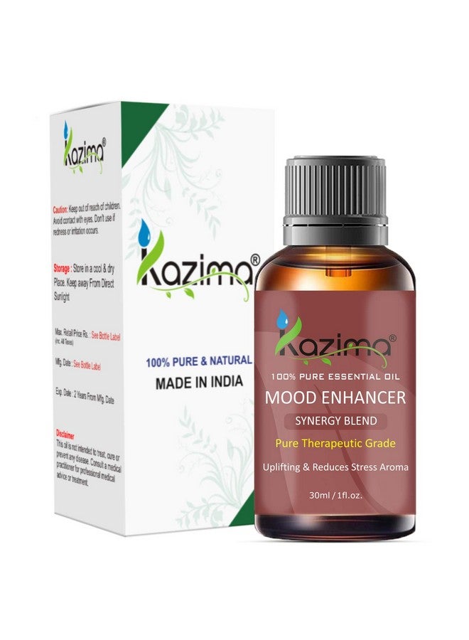 KAZIMA Mood Enhancer Blend Essential Oil (30Ml) Pure Therapeutic Grade For Uplifting & Reduces Stress Aroma - Image 1
