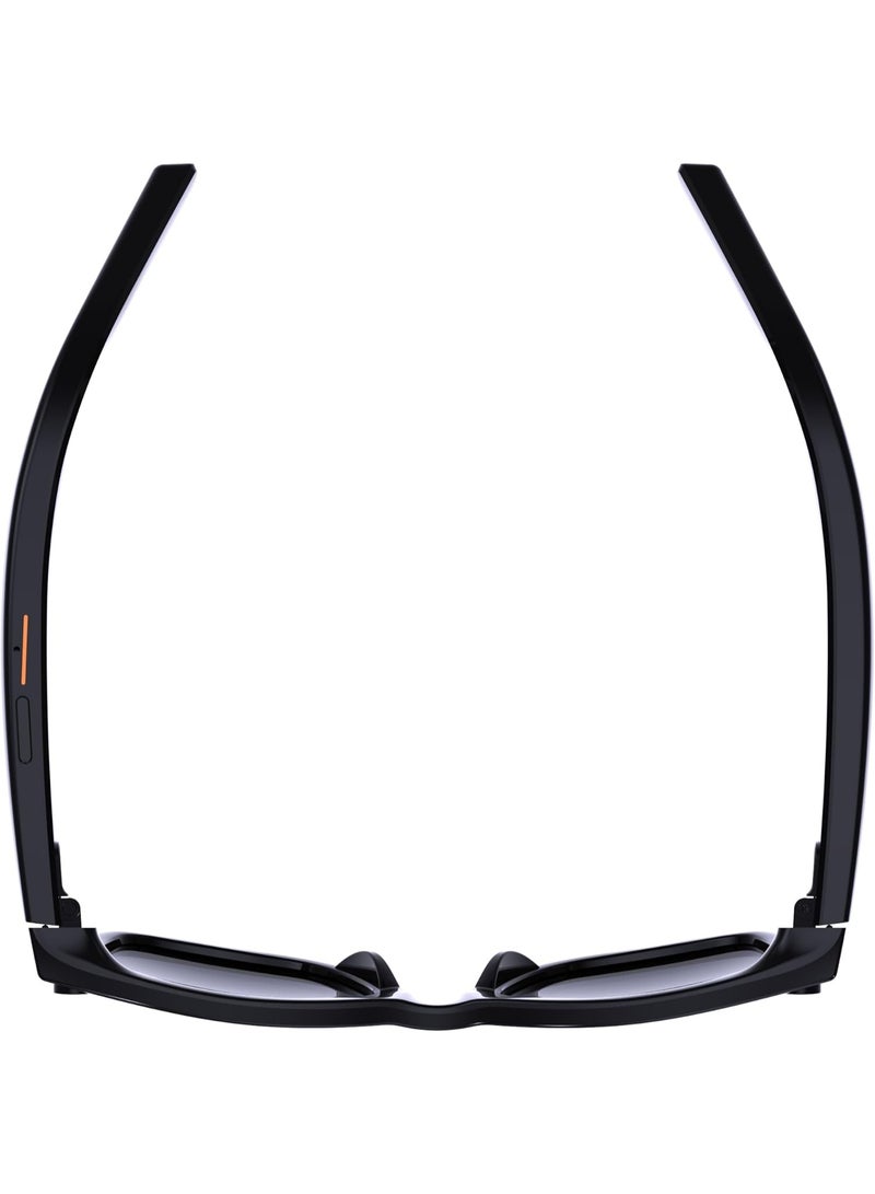 إيميكي نظارات IMIKI الذكية بتقنية الذكاء الاصطناعي، نظارات شمسية بحماية UV400، ترجمة فورية بالذكاء الاصطناعي، التعرف على الأشياء، عدسات بصرية احترافية، تسجيل فيديو، ذاكرة 4 جيجابايت، وضع استعداد طويل الأمد (أسود). - Image 3