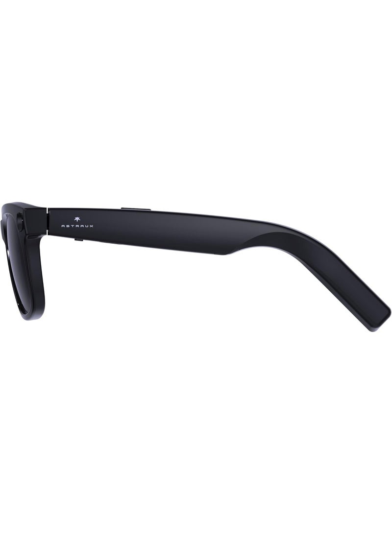 إيميكي نظارات IMIKI الذكية بتقنية الذكاء الاصطناعي، نظارات شمسية بحماية UV400، ترجمة فورية بالذكاء الاصطناعي، التعرف على الأشياء، عدسات بصرية احترافية، تسجيل فيديو، ذاكرة 4 جيجابايت، وضع استعداد طويل الأمد (أسود). - Image 2