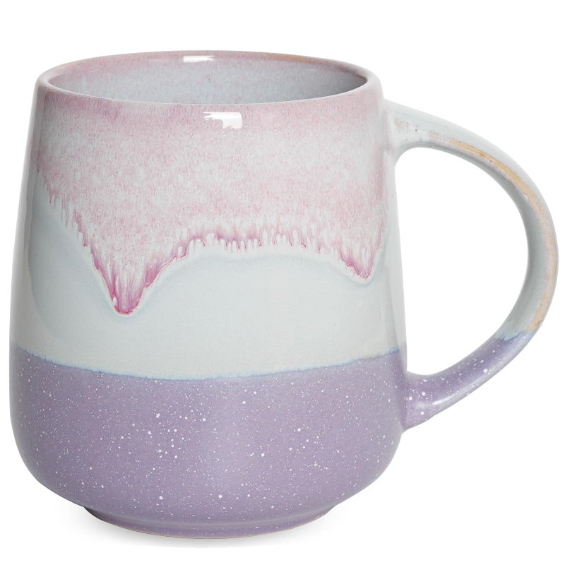 Bosmarlin Extra Large Ceramic Coffee Mug 23 Oz Dishwasher and Microwave Safe Oversized Big Tea Cup for Office and Home Reactive Glaze Purple