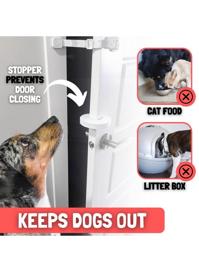 Door Buddy Door Buddy Cat Door Latch & Stopper. Adjustable Dog Proof Door Strap for Cats. Dog Proof Litter Box & Cat Feeder. Simpler Pet Gate Alternative. No Cut Cat Door Interior Door. - Image 3