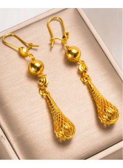 GOLDMAX Elegant 21k Gold Plated Drop Earrings For Women  - Image 1