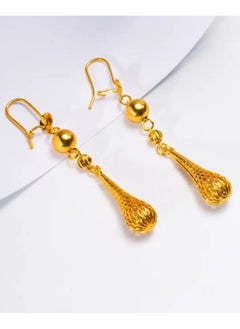 GOLDMAX Elegant 21k Gold Plated Drop Earrings For Women  - Image 2