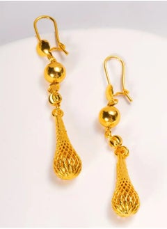 GOLDMAX Elegant 21k Gold Plated Drop Earrings For Women  - Image 3
