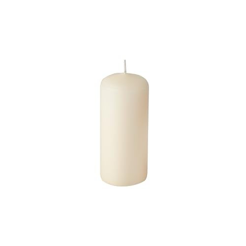 PAPSTAR Unscented Ivory Small Pillar Candles Set of 10 | Dripless and Smokeless Household Dinner, Party Candles | European Made Premium Quality 10h Burning Time | 1.5x3.5 Inch - Image 4