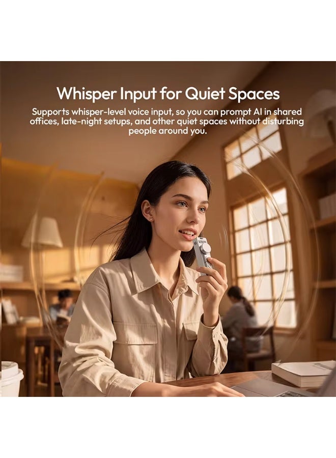 Ulanzi AU05 Vibe Key Al Voice Input Keyboard for Codex Claude Gemini AI Coding Video Meeting Studio with 3 Keys Adjustable Knob - Image 2