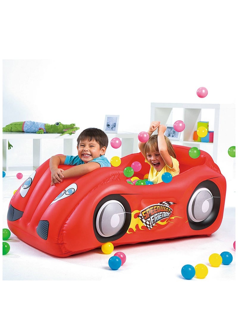 Bestway 52159-Inflatable Race Car And Game Ball Pool Combo, 1.19mx79cmx51cm  - Image 1
