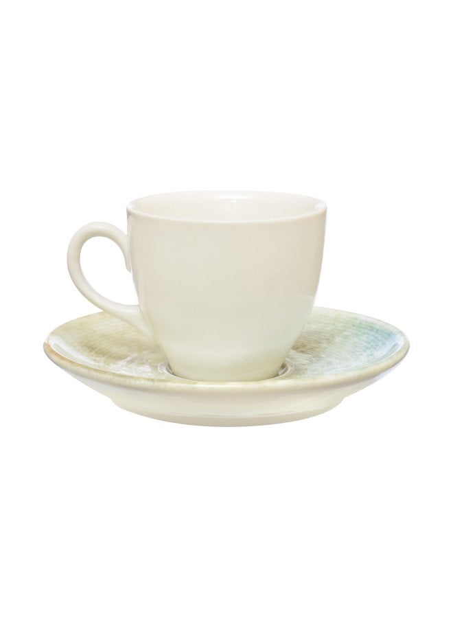 Kutahya Coffee Cup 100 ML & Saucer 12 CM Frekans Decorated - Image 2