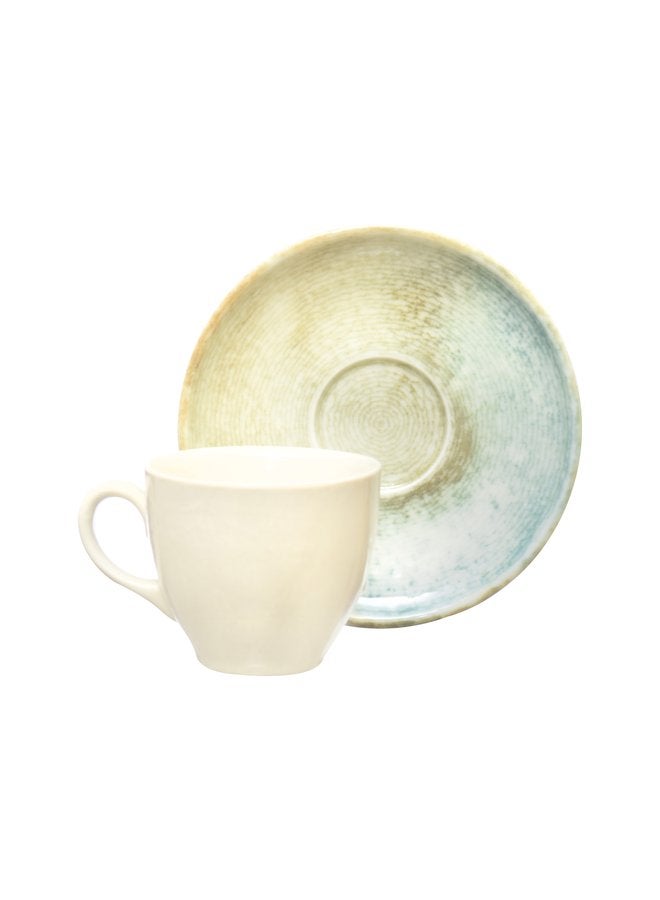 Kutahya Coffee Cup 100 ML & Saucer 12 CM Frekans Decorated - Image 3