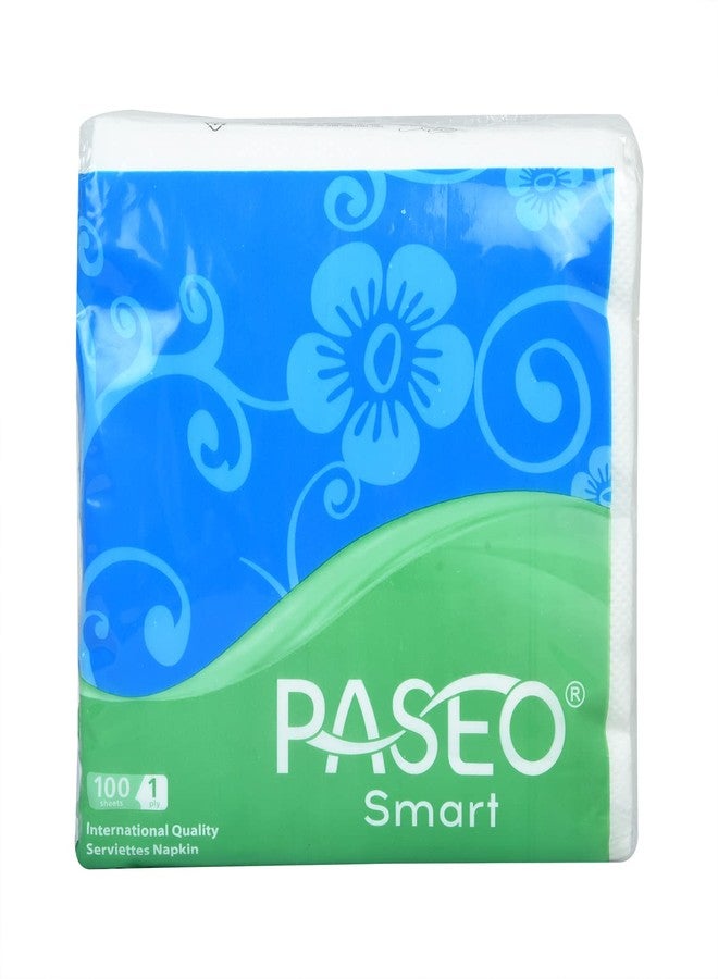 Paseo Smart Extra Soft 30 x 30 cm Tissue Paper Napkins 100 Pulls - Image 1