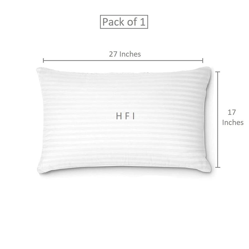 HFI وسائد HFI للفنون الحضرية الفاخرة - عبوة من 1 قطعة | 17 × 27 بوصة | أبيض - Image 2