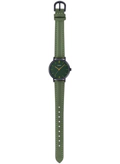 CASIO Casio Watch for Women LTP-VT02BL-3AUDF Analog Leather Band Green  - Image 4