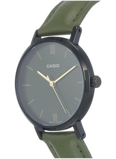 CASIO Casio Watch for Women LTP-VT02BL-3AUDF Analog Leather Band Green  - Image 2