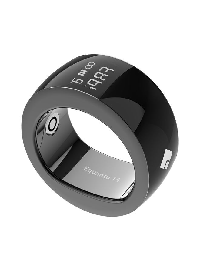 Arabic LED Digital Display Smart Ring Cross Border Bluetooth Ring Electronic Counter Time Reminder Smart Rin-Color:Black No. 8 - Image 1