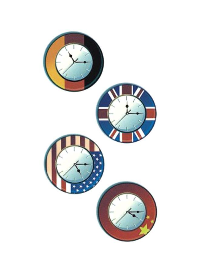 NIBEMINENT Waterproof Tattoo Stickers Blue/White/Red