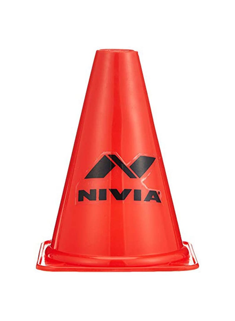 Nivia 555 Plastic Marking Cones | Size: Universal | Material: Plastic | Pack of 6 | For Unisex | Impact-resistant | Flexible | Highly durable | Perfect for emergency responders, Schools, Municipalities, Parking lots, Construction, Utility trucks, Tow trucks Road safety - Image 4