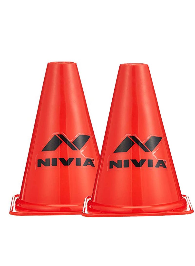 Nivia 555 Plastic Marking Cones | Size: Universal | Material: Plastic | Pack of 6 | For Unisex | Impact-resistant | Flexible | Highly durable | Perfect for emergency responders, Schools, Municipalities, Parking lots, Construction, Utility trucks, Tow trucks Road safety - Image 5