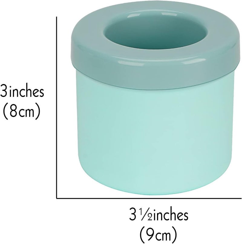 HZYH 2 Pack Cylinder Ice Cube Mold Ice Trays, Portable Silicone Ice Bucket Maker, Press-Type Easy Release Ice Cup for Whiskey, Cocktails, Mini Fridge & Freezer (Blue) - Image 2