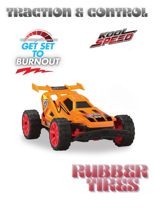 gearbox Kool Speed 1:24 R/C Dune Blasters Buggy Remote Control Off Road Toys For Kids  3 Years+ (Orange) - Image 4