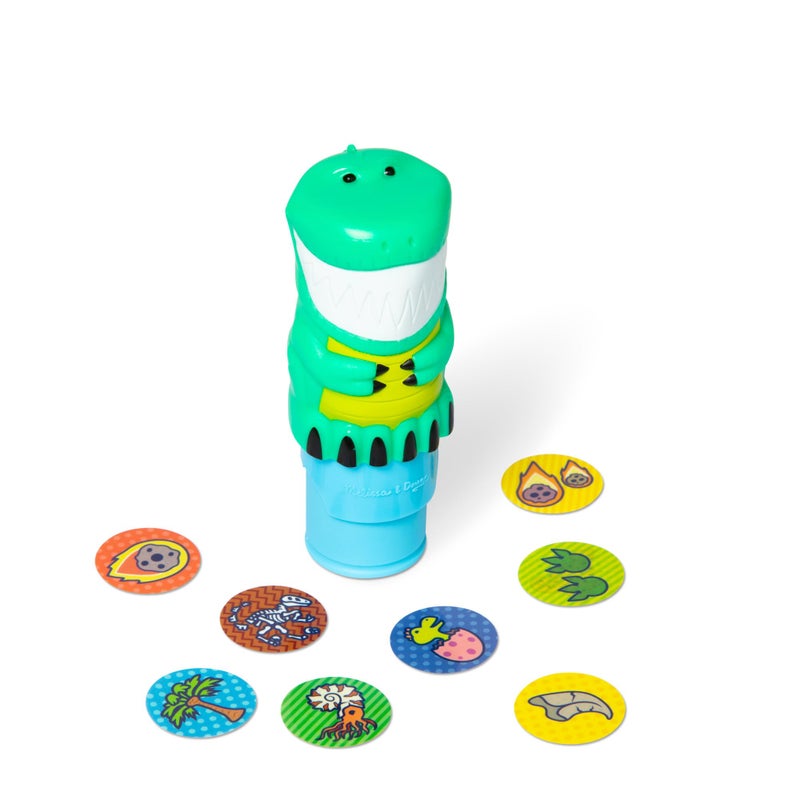 Melissa & Doug Sticker Wow!â„¢ Dinosaur Bundle: 24-Page Activity Book, Refillable Sticker Stamper, Mini Pad, 500 Stickers, Arts and Crafts for Kids Ages 3+ - Image 3