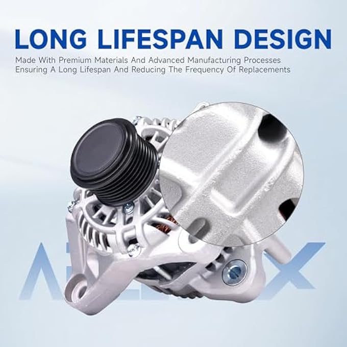 APLEDAX Upgraded High Output Alternator 31100-5A2-A02 For/Honda Accord 2.4L L4 2013-2017 110A 12V CW 7-Groove Pulley 31100-5A2-A02 A5TL0581 AHGA88 AMT0277 40048179 - Image 5