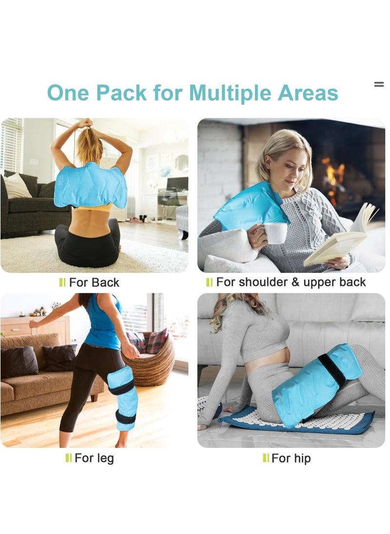 KASTWAVE - Full Back Ice Pack for Injuries Reusable Large Gel Ice Wrap, Cold Compress Therapy for Ice Pads for Injuries, Swelling, Bruises & Sprains (13”x21”,  XXL) - Image 1