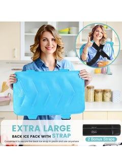 KASTWAVE Full Back Ice Pack for Injuries Reusable Large Gel Ice Wrap, Cold Compress Therapy for Ice Pads for Injuries, Swelling, Bruises & Sprains (13”x21”,  XXL)  - Image 5