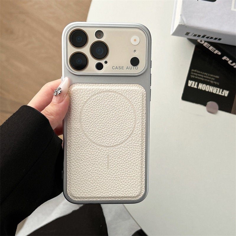 MagSafe iPhone 14 Drop Protection PC Case for 14 Plus 14 Pro 14 Pro Max and Scratch Resistant in Antique White - Image 1