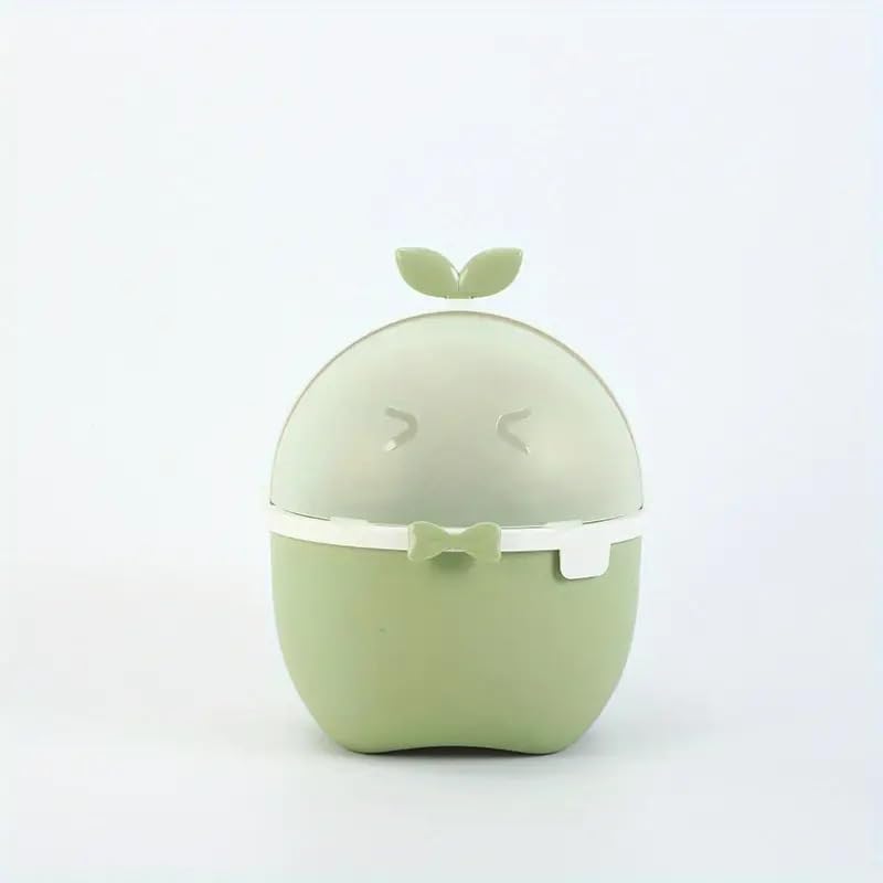 Brikipth Brikipth Tiny Trash Bin Cute Duck Shape Trash Bin Cartoon Desktop Trash Can with Lid Flipping Lid Small Wastebasket for Office Kids Bedroom Dorm Home Toilet Mini Dustbin - Image 5