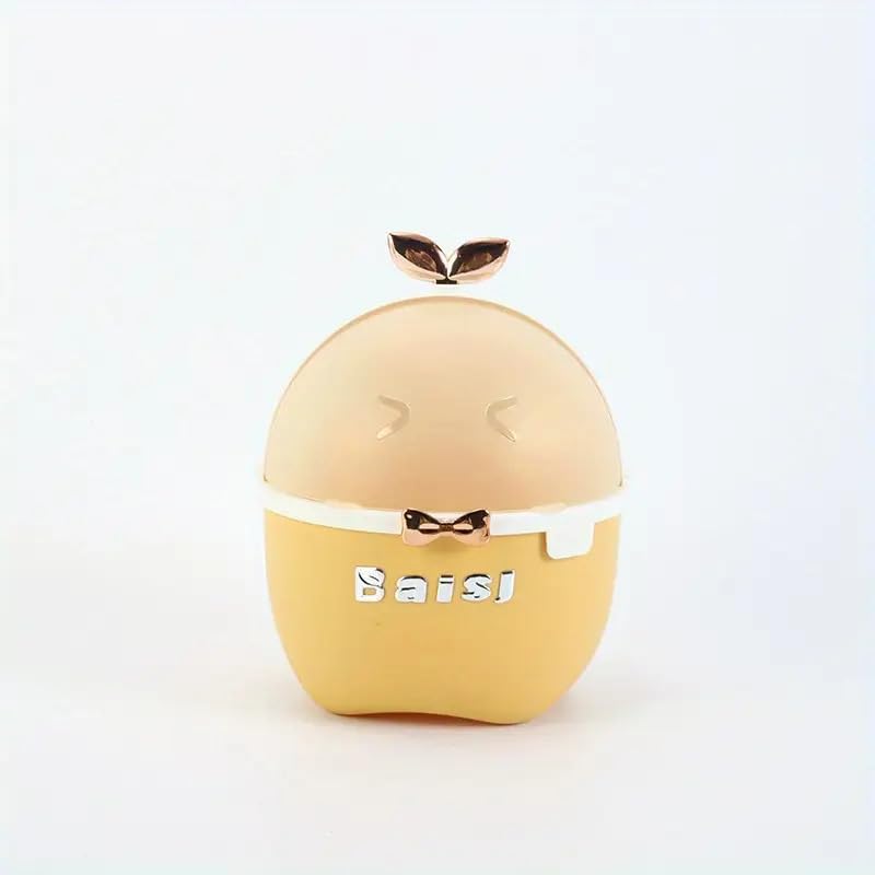 Brikipth Brikipth Tiny Trash Bin Cute Duck Shape Trash Bin Cartoon Desktop Trash Can with Lid Flipping Lid Small Wastebasket for Office Kids Bedroom Dorm Home Toilet Mini Dustbin - Image 4