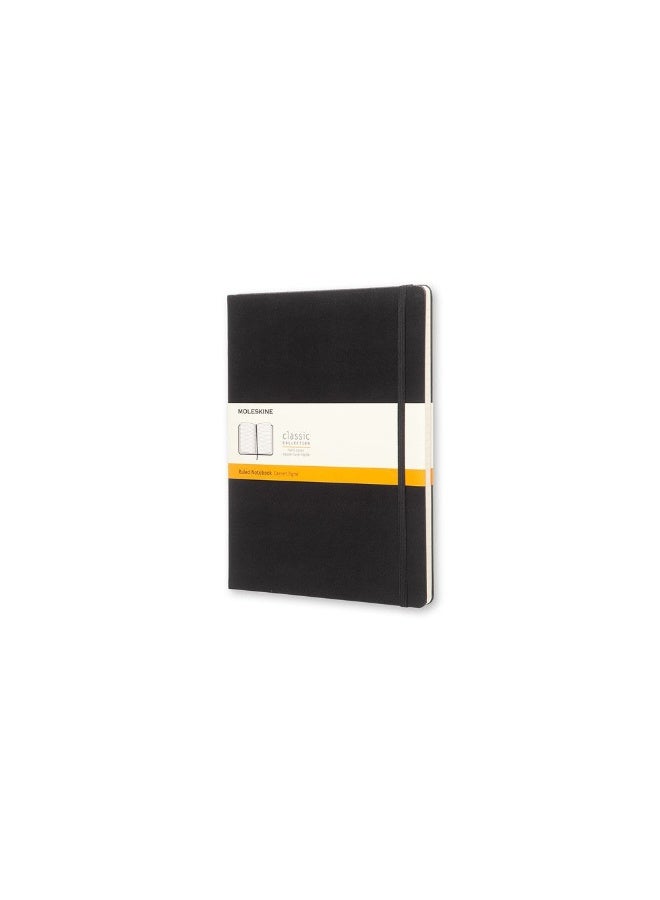 MOLESKINE ملاحظات مoleskine: دفتر XL مخطط أسود صلب