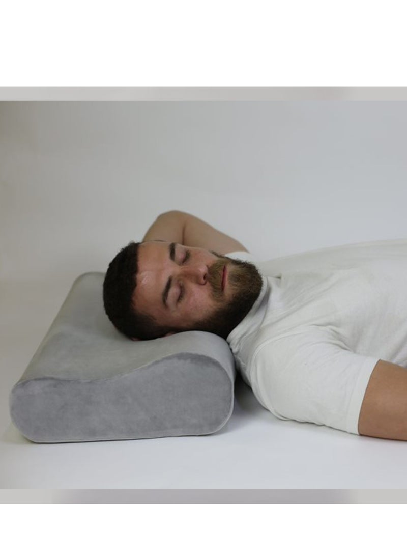Max Comfort - American memory foam medical pillow designed to provide maximum comfort during sleep. A pillow that supports the neck vertebrae to achieve the correct sleeping position. - Image 1
