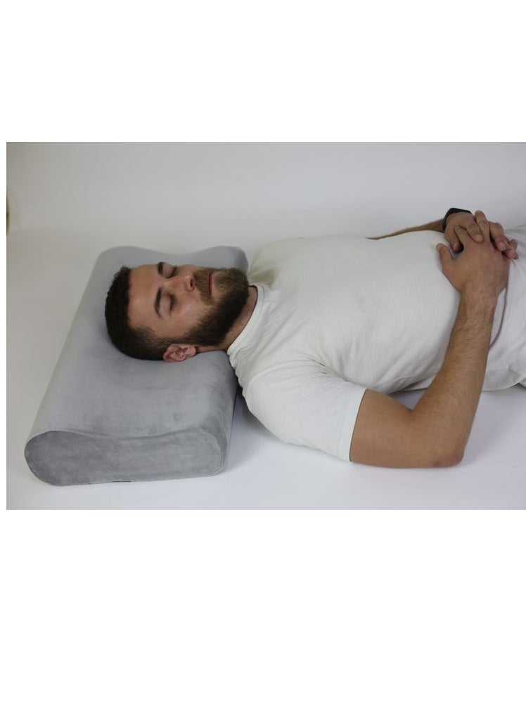 Max Comfort - American memory foam medical pillow designed to provide maximum comfort during sleep. A pillow that supports the neck vertebrae to achieve the correct sleeping position. - Image 1