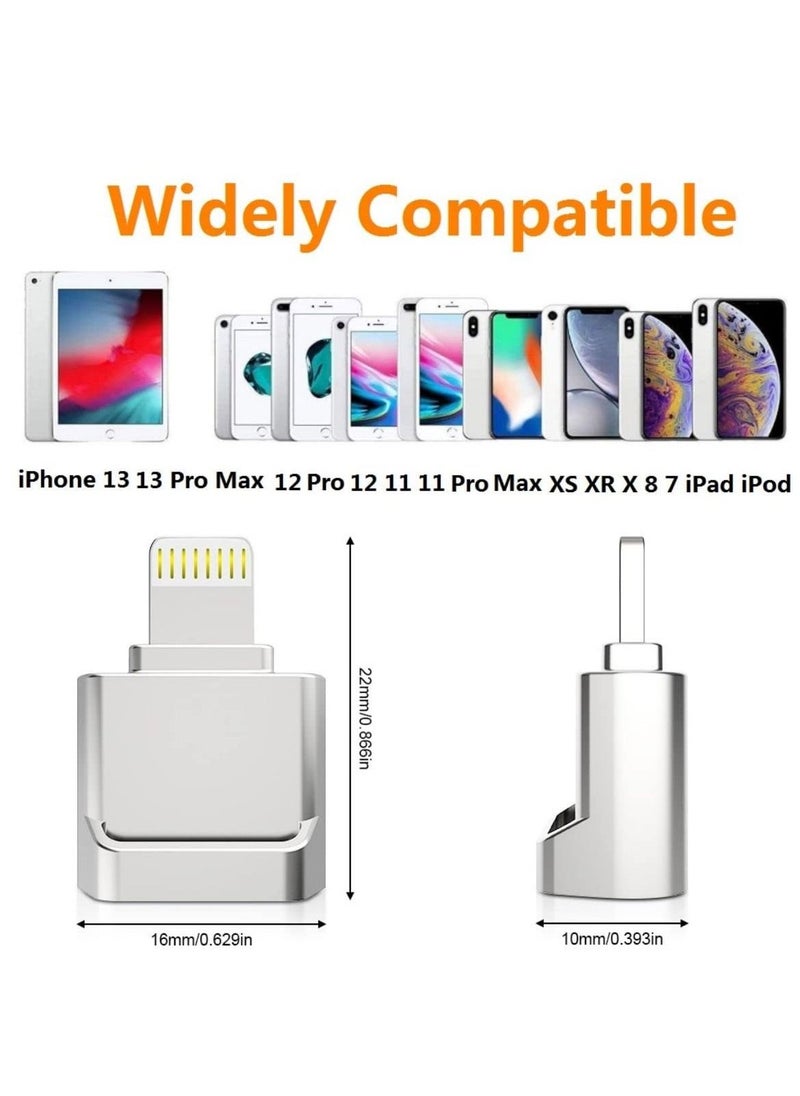 SYOSI - Micro SD Card Reader for iPhone iPad Micro SD Card Reader Viewer Adapter Memory Card Reading for iPhone 14/13/12/Pro/11/X/XR/Max/8 Support - Image 1